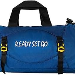 Duffle Polyester Gym Bags | Adjustable Shoulder Bag | Duffle Gym Bags for Men | Fitness Carry Bags | Sports & Travel Bag with Show Compartment (19 inch X 9.5 inch) (Blue)-image-67
