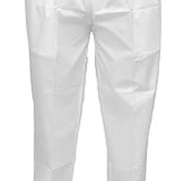 Men's Elastic Cotton Pyjama - White Pajama For Men With ZIP, Drawstring & Elastic (Straight fitting)-image-41
