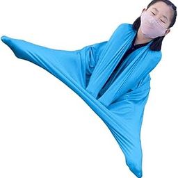 Sensory Body Sock Sensory Toys For Kids 5-7 Safe, Breathable, Comforting For Kids Deep Pressure Calm Blanket Sensory Sack Full Body Wrap Provides Deep Pressure Input To Relieve Stress ( Color : Dark B-image-78
