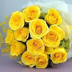 IFG's Beautiful Bouquet of YellowRoses, 12 pcs Fresh Flowers - Same Day Delivery-image-49