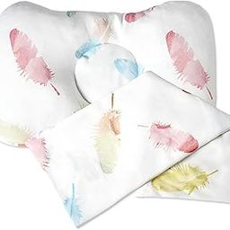 Baby Pillow - Organic Cotton Head Support Baby Pillows for New Born Baby (0M to 3 Yr) - Unisex | Washable | Pillow Cover Included-10