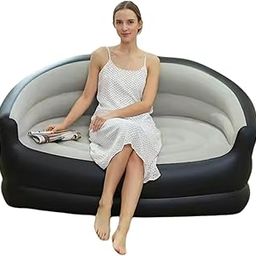 Alinos Inflatable Sofa for Living Room air Sofa Bed with Foot Pump Chair Portable Inflatable Couch Sofa Home Furniture-29
