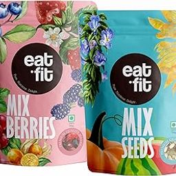 eatfit Mix Berries & Mix Seeds - Pack of 2 (Each 150gm) I Diet Food I Source of Antioxidants I Mix Seeds & Berries I Vegan I Rich in Nutrition-image-21