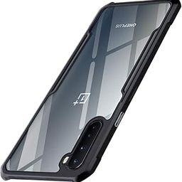 TheGiftKart Back Cover Case for OnePlus Nord (2020) (Shockproof | Crystal Clear | Hybrid TPU & PC | Transparent Back | Black Bumper)-image-14