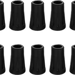 HEALLILY 10Pcs Rubber Pole Tip Protectors Hiking Pole Replacement Caps Non Slip Ends Foot Cover for Standard Hiking Trekking Walking Poles-image-55