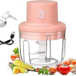 TRENDYQUORA Electric Mini Garlic Chopper – 250ML Portable Cordless Grinder & Food Processor | Small Electric Chopper for Garlic, Onion, Fruit & Salad | Compact Kitchen Blender Gadget-image-76