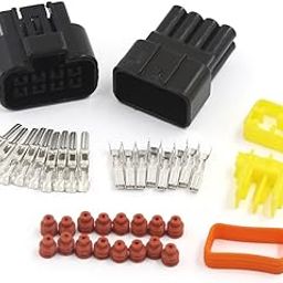 Generic Car Sealed Electrical 8 Pin Way Waterproof 2.3mm Wire Connector Socket-image-60