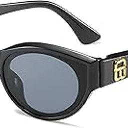 Style Retro Cat-Eye Sunglasses For Women, High-End Sense Ins Concave Shape Sunglasses (Black)-image-44