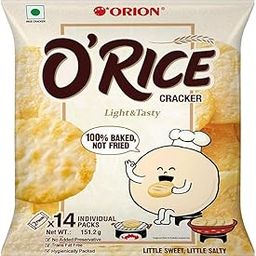 O'Rice Crackers, Light & Tasty, 14 Individual Packs, 151.2g, 100% Baked PACK OF 1-image-18