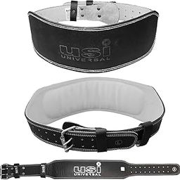 USI UNIVERSAL THE UNBEATABLE 790SL4 Leather Weight Lifting Belt, Leather & Metal Construction, Suede Leather Lining, 4" Weight Belt for Deadlift, Squat & Weightlifting for Men & Women(Size Medium)-image-55