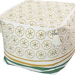 SECRET DESIRE™ Pouf Cover Tufted Four-Corner Tassel Casual Zipper Living Room Decoration Green-image-75