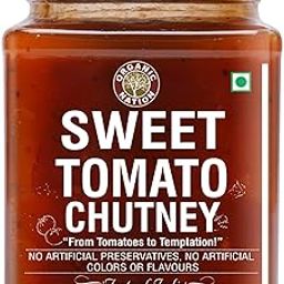 Organic Nation Sweet Tomato Chutney 300g | Sweet & Tangy Indian Dip | Natural Ingredients | No Preservatives | Perfect for Snacks, Chaats & Curries-image-87