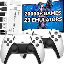 HDMI 4K Wireless TV Game Console Stick 4K，Retro Game Stick with Built-in 9+ Emulators, 20,000+ Games, 4k Hdmi Output & 2.4GHz Wireless Controller, Retro Game Emulators, TV Video Games(64G)-picture-11