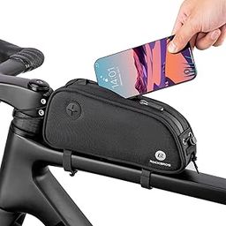 ROCKBROS Top Tube Bike Bag Bicycle Top Tube Bag Front Frame Bag Bike Accessories Pouch Compatible with iPhone 14/13/12 Pro-27