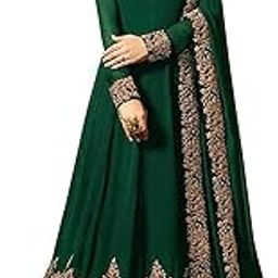 Women's Codding Long Anarkali Dress Material Gown With Duppta(Free Size)-image-87