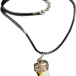 Necklace for Men - HARMONY HUES - Multi Color Ivory Dangle Pendant Necklace Black Lobster Claw Adjustable Necklace for Men and Boys (18 inch)-image-86