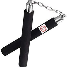 Gillz Sports Nunchaku Foam Handal for Martial Arts Training and Self-Defense Equipment - (Black)-image-2