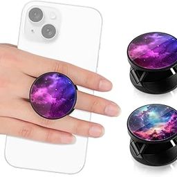 ZORBES® Phone Grip for Phone Case 2 in 1 Folding Phone Grip Phone Stand Dreamy Purple Nebula Fashion Phone Grip 1.57 inches Round Self Adhesive Phone Grip Phone Stand-picture-5