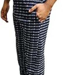 PrimeStride Men's Cotton Checked Pajama/Track Pant for Casual/Night Wear/Lounge Wear with Drawstring-image-48