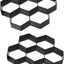 bnf® 2 Pieces Hexagon Walk Maker Concrete Stepping Stone Mold Garden Pathway Mold|Home & Garden | Yard, Garden & Outdoor Living | Garden Decor-image-4