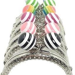 FABLOFT® 6Pcs Metal Purse Frame 3.3 inch Purse Bag Kiss Clasp Lock for Wallet Clutch-image-53