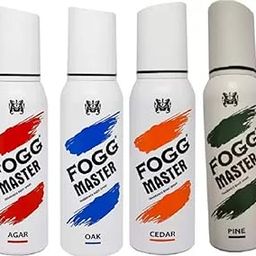 Fogg BODY SPRAY MASTER PINE CADER,OAK,AGAR Deodorant Spray - For Men & Women (480 ml, Pack of 4)-22