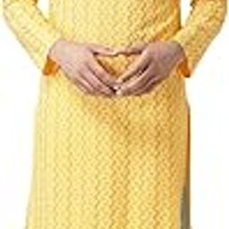 Men's Kurta Dhoti Set, Yellow Cotton Blend, Printed Regular Fit Mandarin Collar Long Sleeves-image-99
