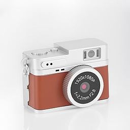 LICAEVEY Vintage Digital TLR Camera | 1080P FHD Video | 0.96 Inch Color Screen | 128GB Memory | LED Fill Light | Portable Retro Pocket Camera (Brown)-image-75
