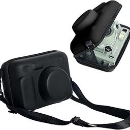 ZIKKON Protective Case for Fuji-Film Insta-x Wide 400/300/210/LOMO Instant Camera, Universal Wide Hard Shell Carrying Case with Removable Adjustable Strap - Black-27