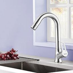 Ruhe® Swivel Spout Faucet/Tap | Kubix Swan Neck with Flexible Swivel Spout Faucet/Tap | Table Mount with Chrome Finish for Bathrooms Wash Basins & Kitchen Sinks-image-73