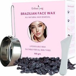 Urban Yog Brazilian Beans Wax, Face Wax/Katori Wax for Women (100g) | India’s 1st Liposoluble Stripless Wax | Pan with Handle & Spatula | Natural Ingredients | For Upper Lips, Chin, Cheeks & Hairline-25