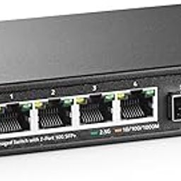 MokerLink 4 Port 2.5G Managed Ethernet Switch with 2x10G SFP, 4 x 2.5G Base-T Ports, Support LACP/VLAN/QOS/IGMP, Metal Web Managed Fanless Network Switch-7