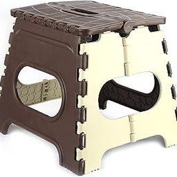 GOCART WITH G LOGO 12 Inches Super Strong Folding Step Stool for Adults and Kids, Kitchen Stepping Stools, Garden Step Stool Kitchen Stool (12 INCH, Brown)-image-24