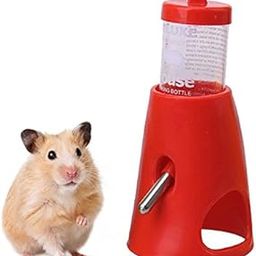 Sage Square Water Bottle with Stand Cum Hideout Cum Hide House for Hamster/Dwarf/Gerbil/Mice/Guinea Pig/Ferret/Rabbit (Red)-4