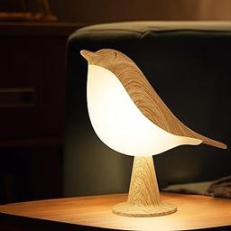 Vquand Small Bird Table Lamp, 2600 mAh Cordless Desk Lamp, Touch Night Light with 3 Color, Small Lamps, Rechargeable Bedside Night Light, Hummingbird Lamps for Bedroom Nightstand Bedside Table-18