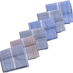 Kuber Industries Handkerchiefs|Sweat Absorbent Light Colored Soft Cotton Square Hankies for Man,Boys & Wicking Sweat from Hands,Face,Set of 6 (Multicolor)-image-2