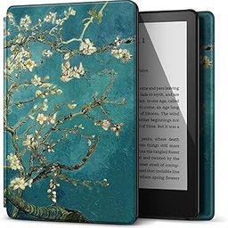 TNP Case for All New Kindle 11th Generation Gen 2022 Release - Will Not Fit Kindle Paperwhite or Oasis, Smart Cover with Auto Sleep & Wake for Amazon 6" Display E-Reader (Almond Blossom - Van Gogh)-picture-32