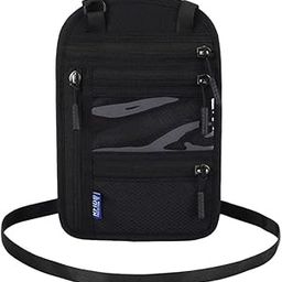 ATORSE™ Passport Holder W/Rfid Blocking Around Neck For Security Women And Men Black-image-103