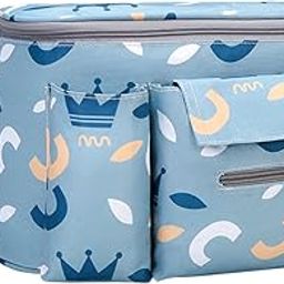 ILSMYSUTRA Universal Stroller Organizer Multi Pockets Spacious Blue-image-19