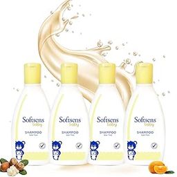 Softsens Baby TEAR FREE Shampoo | Mild, Hypoallergenic , Paraben & Sufate Free (200ml x Pack of 4)-image-79