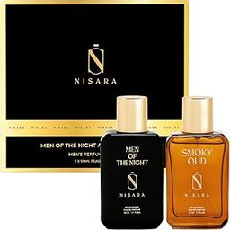 Nisara Long Lasting Men Parfum Gift Set 2x50 ml(100ml) with | Men Of The Night & Smoky Oud Perfume | Notes:- Leather, Woody, Amber, Oud, Bergamot, Lemon | Travel & Pocket-friendly perfume kit for all moods & occasions | Ideal gift for Husband, Friend, Boyfriend-14