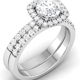 14k (585) White Gold Ring for Women-image-81