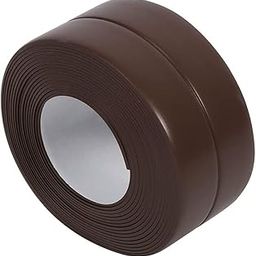 PRAYAS Caulk Strip, Sealant Tape Self-Adhesive Mildewproof/Waterproof, PE Sealing Tape for Bath/Kitchen/Toilet/Wall Corner (Pack of 1, Brown)-picture-24