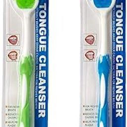 HOUSE HATCH Tongue Scraper Brush Set of 2 | Dual-Sided Tongue Cleaner Tool for Bad Breath | Soft Bristles for Daily Oral Hygiene | Color May Vary-image-3