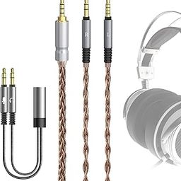 Geekria Apollo Single Crystal Copper Upgrade Audio Cable Compatible with VZR Model One Audiophile Gaming Headset, 3.5mm (1/8'') to Dual 3.5mm Replacement Headphones Cord (4.9 ft / 1.5 m)-image-65