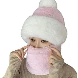 Fashion Nature™ Women Winter Beanie Fur Fleece Monkey Balaclava Cap Hood Multi Use Woolen, Neck Warmer Scarf Casual Cap/Balaclava for Women | Freesize-image-55