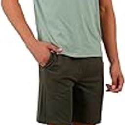 Men's Active Sports Shorts with 2 Zipper Side Pockets & Back Pocket Regular Fit Bamboo Cotton Anti-Microbial 4-Way Stretchable-image-59