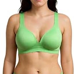 O.P Enterprises C-Cup Green Seamless Padded Bra | Wireless | Size 36 | Perfect for Daily Use | Soft Fabric Comfort Lingerie for Women-16