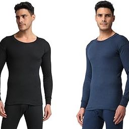 Men's Cotton Blend Full Sleeves Round Neck Thermal Top Combo (CMBO_THRML101)-picture-44