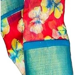 Chanderi Cotton Chevron Zig Zag Printed Fancy Sarees For Women With Zari Border & Solid Unstitched Blouse Piece(Zig Zag)-image-33